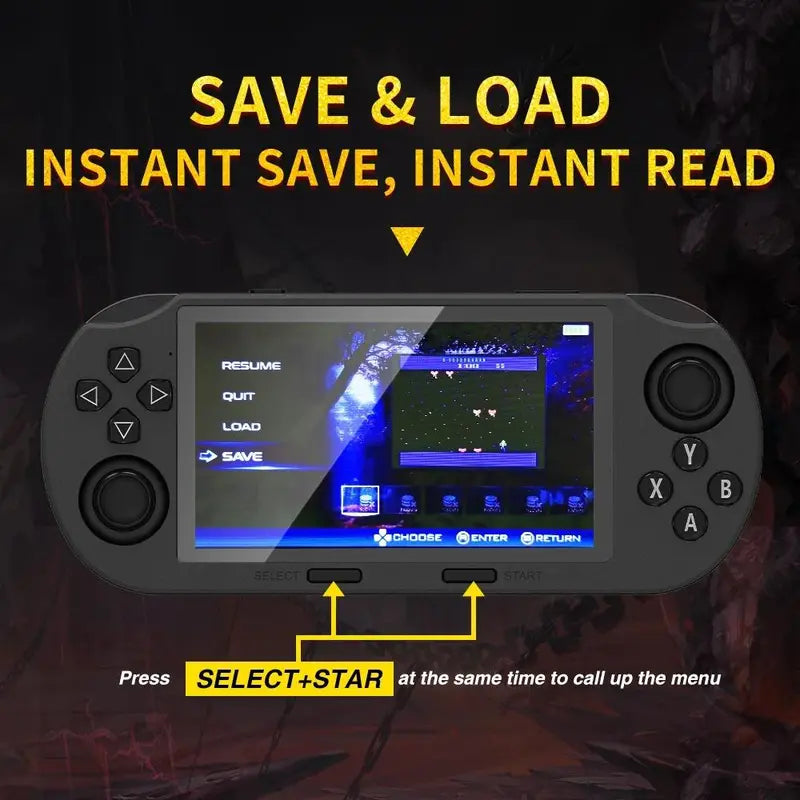 Compact Retro Game Console with Long Lasting Battery