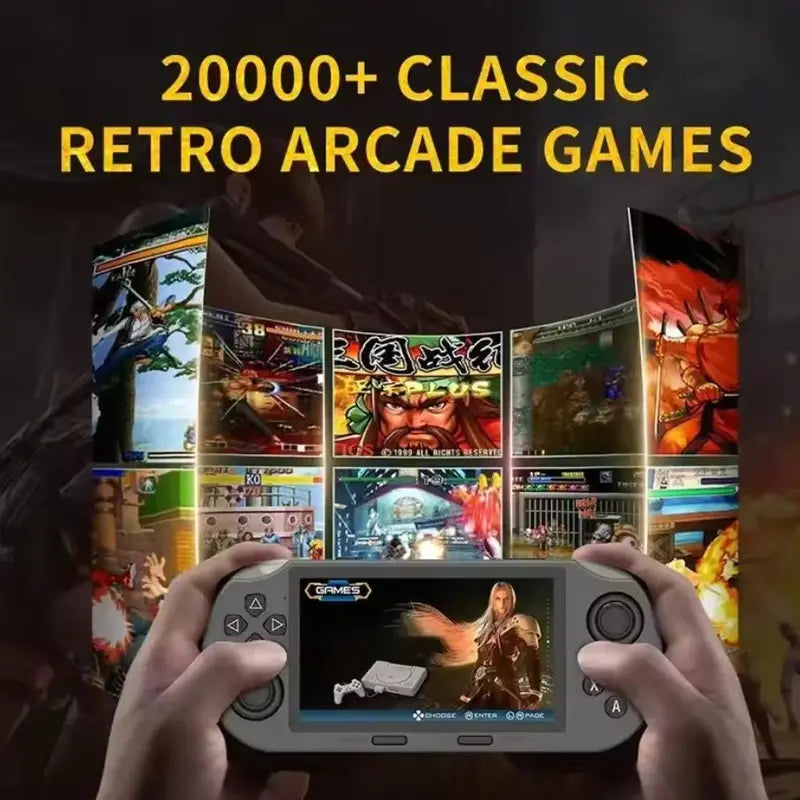Compact Retro Game Console with Long Lasting Battery